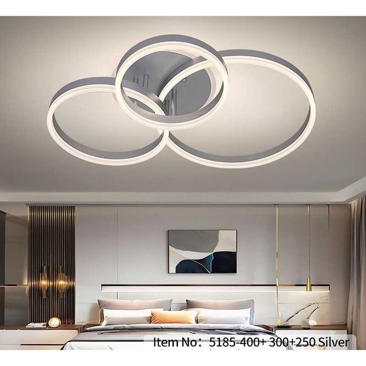 JIJU® LED полилей с 2.4G wifi дистанционно управление светлинен/студен/топъл/неутрален регулируем интензитет, златист