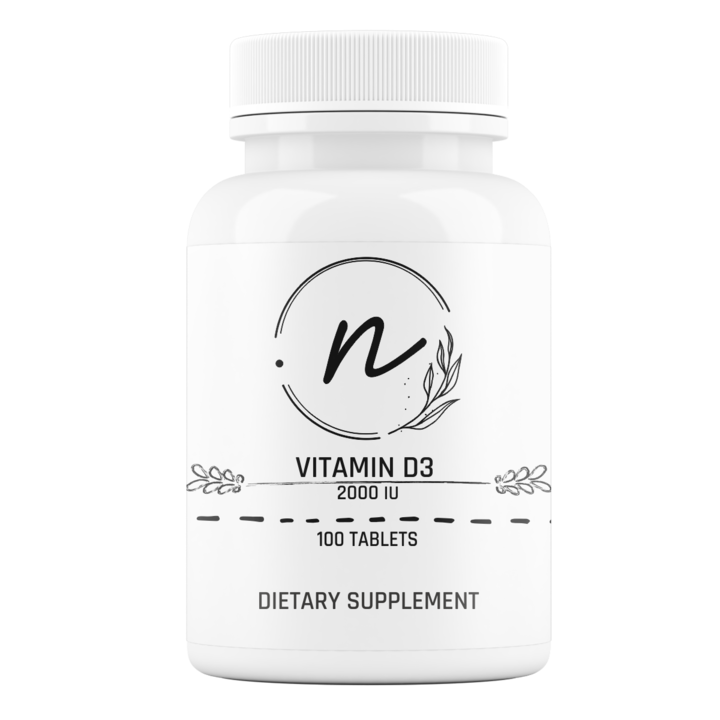 D3-vitamin, NaturePRO, 100 tabletta, 2000 NE, támogatja a csontokat és izmokat, immunrendszer egészsége