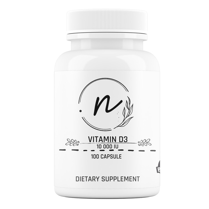 Flacon NaturePRO Vitamina D3 10000 NE 100 kapszula