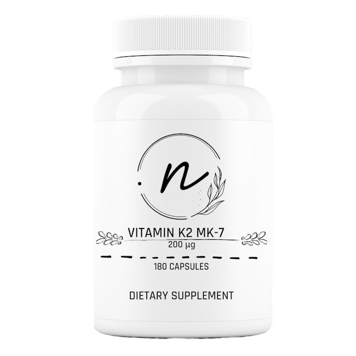 Хранителна добавка, Provitax, Витамин K2, 200 мкг, 180 капсули, поддържа здравето на костите и сърцето