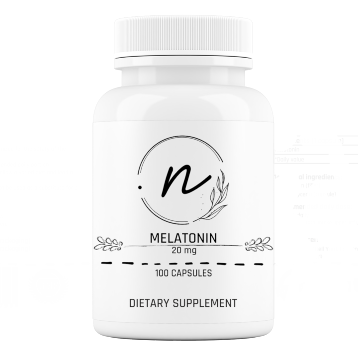 Nature Pro Melatonina 20 mg, 100 capsule, ajutor pentru somn, natural, fara riscuri de dependenta