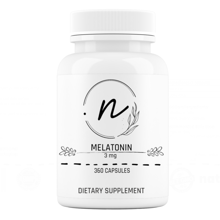 Nature Pro Melatonina 3 mg, 360 capsule, suport natural pentru somn, fara riscuri de dependenta