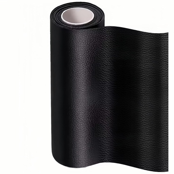 Banda adeziva pentru reparat piele, VPUINEFE, 50x137cm, piele ecologica, neagra