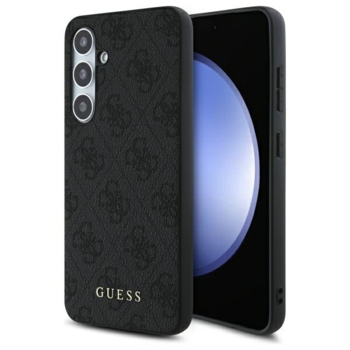 Husa pentru Samsung Galaxy S24 FE, din Piele Ecologica, Guess, Culoare Gri