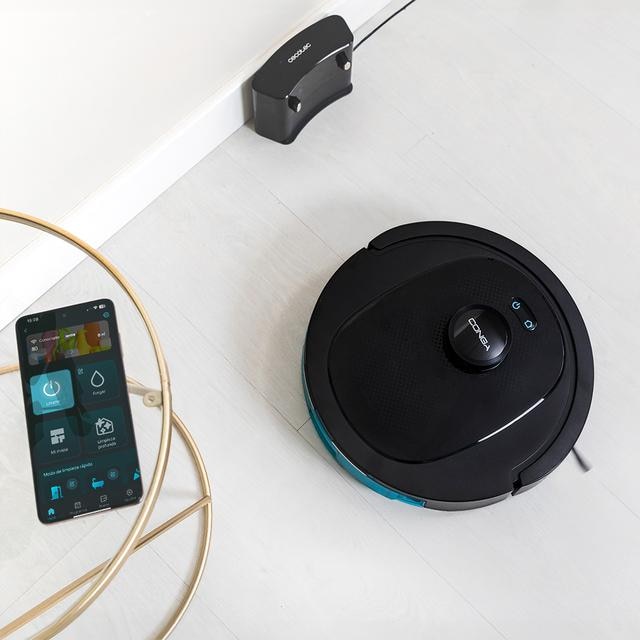 Robot de aspirare Conga 8490 Ultimate Ultra, 4 in 1, 7000 Pa, Laser, Autonomie 170 minute, 2 perii centrale, Functie mop