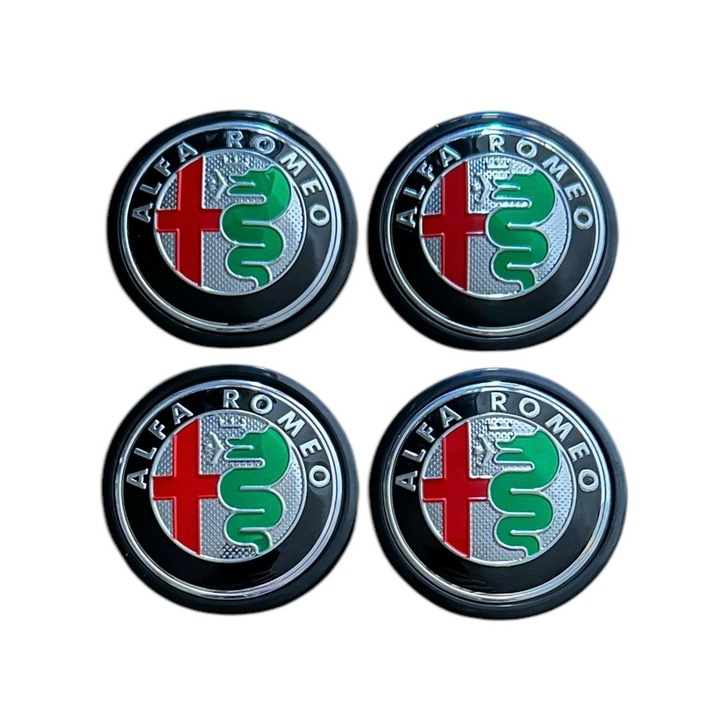 4 db keréksapka készlet 62 mm-es külső Alfa Romeo kompatibilis/csere könnyűfém felni