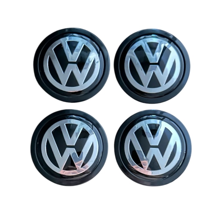Set 4 capace roti 69mm exterior, 56mm interior VW compatibil/inlocuitor janta aliaj