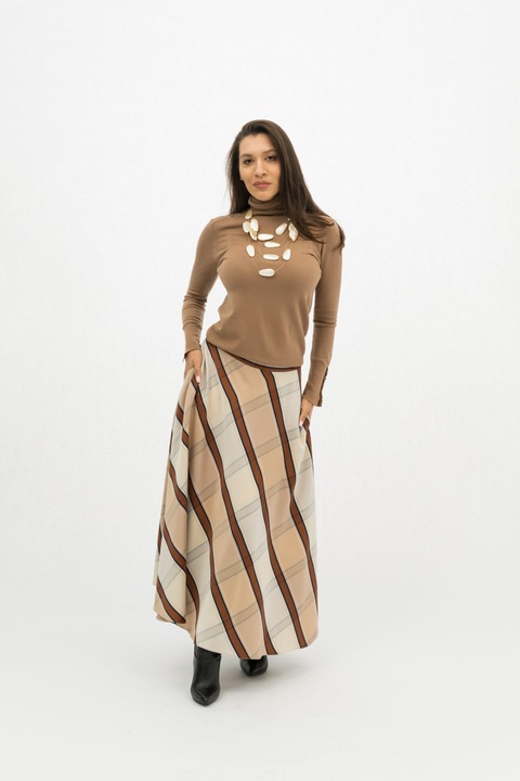 Fusta Crem in Dungi Pastel Betty - XXL(44)