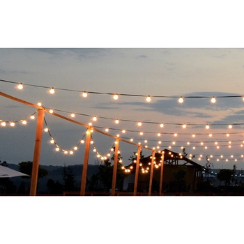 Ghirlanda Luminoasa de Exterior cu Lumina calda, 12 m Lungime, cu 36 Becuri Standard, Glob Transparent Ghirlanda Luminoasa de Exterior cu Lumina calda, 12 m Lungime, cu 36 Becuri Standard, Glob Transparent