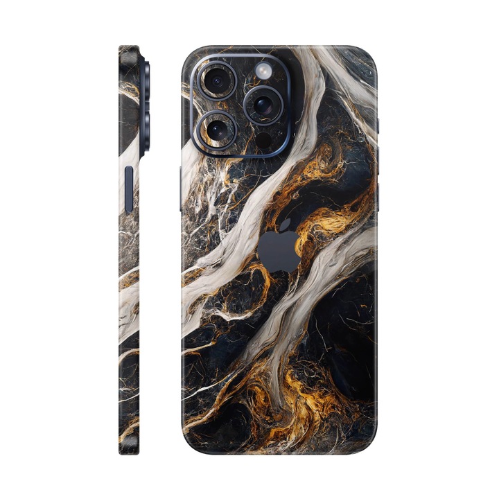 Защитно фолио за iPhone 15 Pro Max, Signature Collection, Back Skin със съединени страни, Luxe Nebula