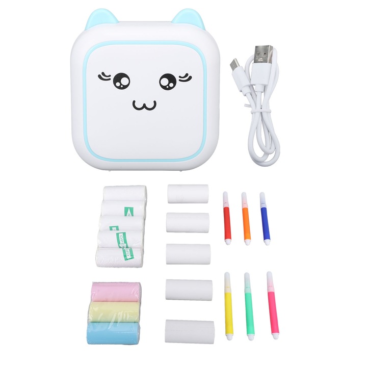 Imprimanta termica portabila Jormftte, Bluetooth, 800mAh
