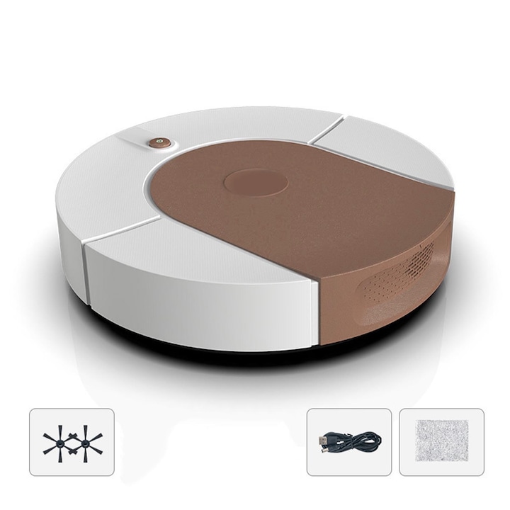 Aspirator robot Jormftte, multifunctional, design ultra subtire, silentios, 26x5.5cm