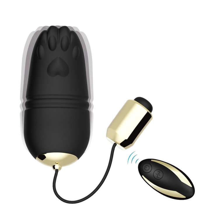 Vibrator cu telecomanda B - Series Joy, 9 viteze, silicon, 58x36x36mm, set cu cablu USB