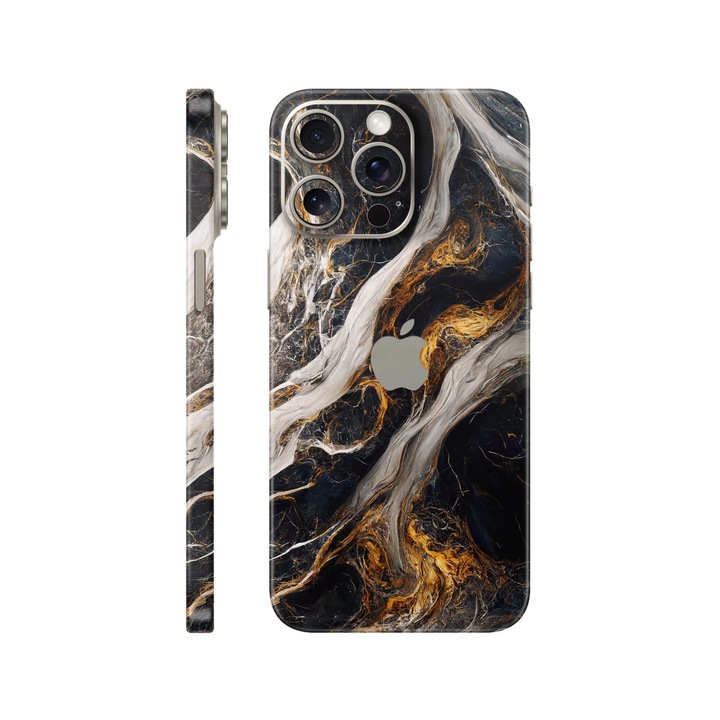 iPhone 15 Pro Screen Protector, Signature Collection, Back Skin със съединени страни, Luxe Nebula