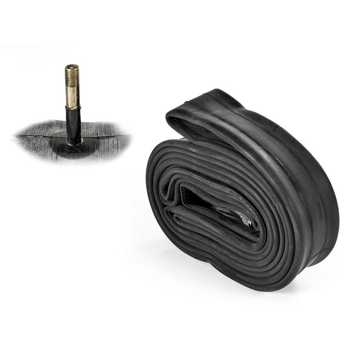 Камера за велосипедна гума Accent 26" x 1.75" - 2.125", автомобилен вентил, 48 мм, 220 гр.