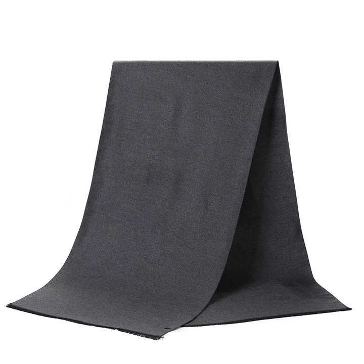 Női sál, kasmír utánzat, télen meleg, VIENOD®, unisex, 190 x 45 cm, szürke