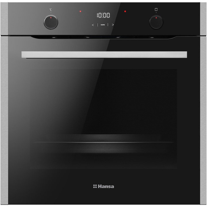 Hansa CDA BOES68471 beépíthető sütő, 77 l, katalitikus öntisztítás, 10 funkció, érintőgombok + forgógombok, A energiaosztály, rozsdamentes acél