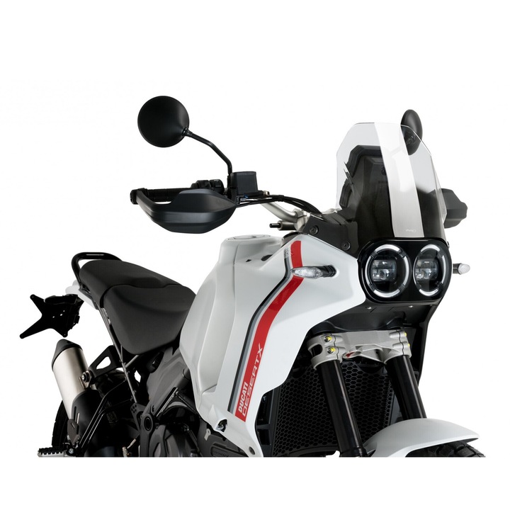 Предно стъкло за мотоциклет, PUIG, за Ducati Desert X 2022-2024, аеродинамично, лесен монтаж, акрил, с TUV сертификат