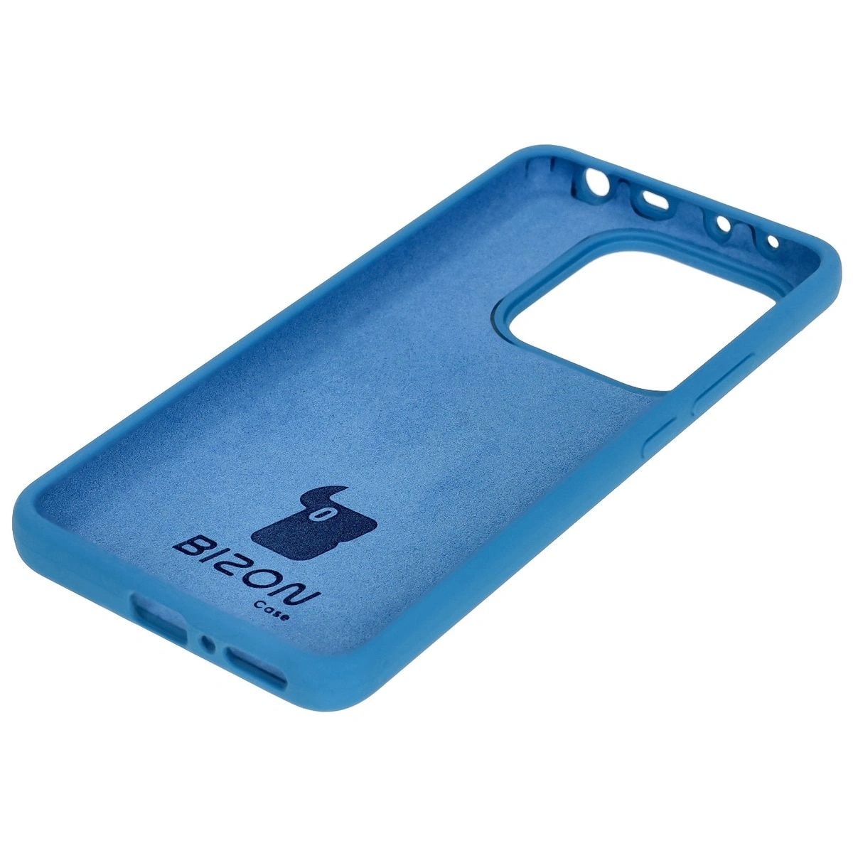 Husă din silicon BizonMobile Soft Case pentru Xiaomi Redmi Note 14 5G, albastru, 16.14x7.32cm