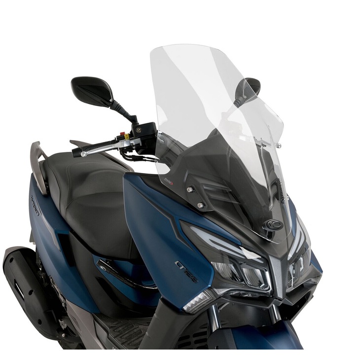 Предно стъкло за мотоциклет, Puig, V-Tech за скутери Kymco X-TOWN 125/300, устойчиво на надраскване, 2021-2024 г.