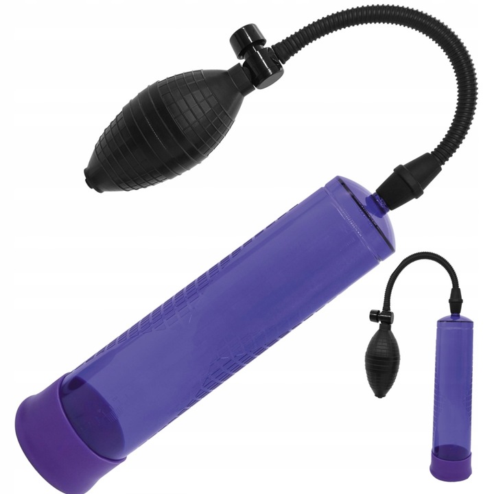 Помпа за уголемяване на пениса, B - Series Power, Лилав, 22x6.9см