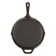 Tigaie fonta Ø26 cm cu 2 manere si margini scurgere, compatibila cu inductie cuptor si gratar