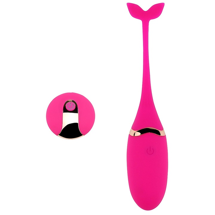 Vibrator B - Series Lyla, ou vibrator, roz, waterproof, 10 programe, cu telecomanda