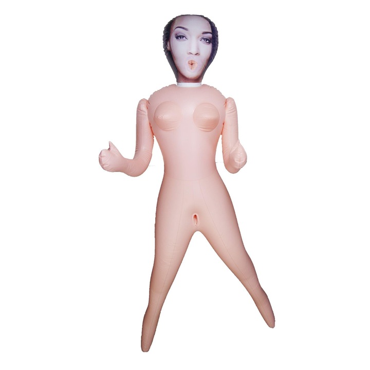 Надуваема секс кукла B - Series Isaura, реален размер, 3 дупки, щамповано лице