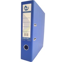 Biblioraft plastic ALBASTRU, 7.5 cm, A4, AMO, plastifiat exterior, pentru arhivare documente