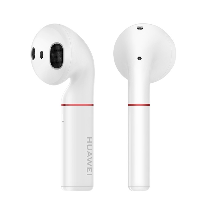 Casti Wireless In-Ear Huawei FreeBuds 2, Bluetooth 5.0, Casuta Incarcare Wireless, Voice Assistant, Autonomie 15h, Alb