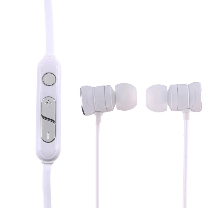 Casti Wireless In-Ear X3, Bluetooth 4.1, Receptie 10m, 1 Conectare 2 Dispozitive, Microfon, Negru