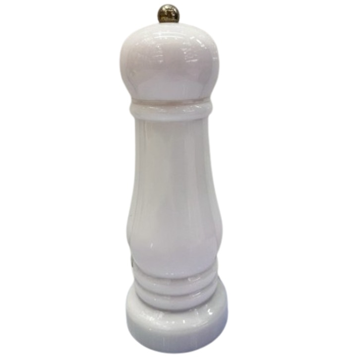 Мелничка за чушки, PVC+желязо+керамика, бяла