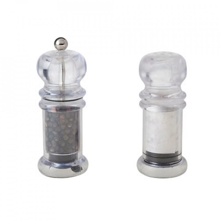 Комплект 2 броя солници и пиперници, PVC+ютия