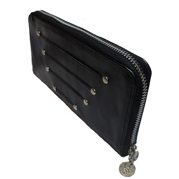 Portmoneul dama din piele naturala Black Petra Portmoneul dama din piele naturala Black Petra