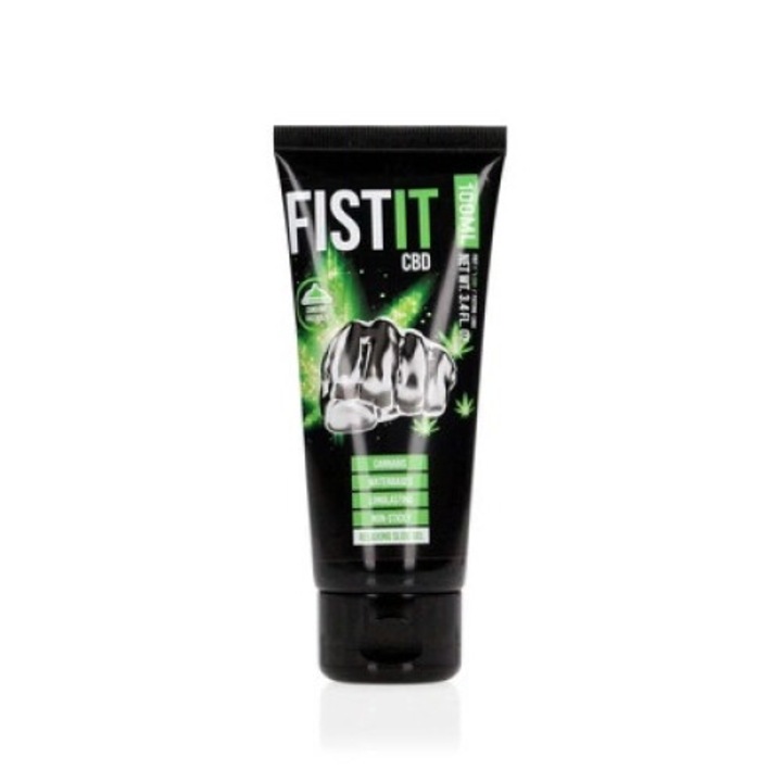Vízbázisú síkosító, Fist It, CBD-vel, 100 ml, szagtalan, íztelen