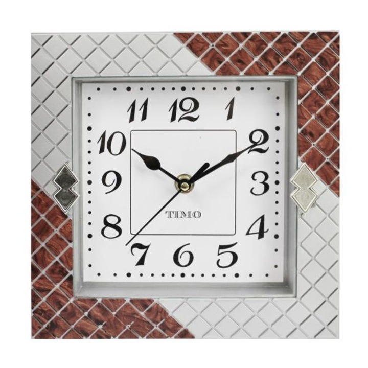 Dekoratív falióra FENIKS, téglalap alakú falióra, vegyes minták, 1xAA, műanyag