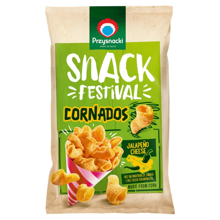 Przysnacki Snack Festival Chipsuri cu gust de pui la gratar, 110g