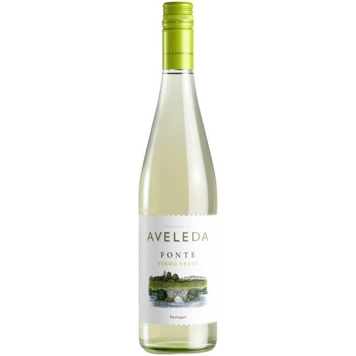 Vin Alb Aveleda Fonte DOC Vinho Verde Cork, Sec, 0.75l