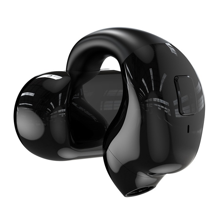 Casti Bluetooth OWS Sleep cu Carcasa de Incarcare, Alb cu Husa de Silicon, Bluetooth 5.4, Autonomie 30mAh, Compartiment Incarcare 240mAh, Impermeabile