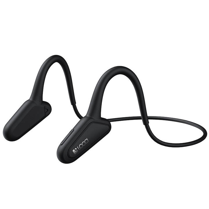 Casti Sport Bluetooth Langsdom LOCA Z2, Conducere Osoasa, Bluetooth 5.0, Autonomie 8h, Negru