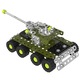 Метален конструктор, модел танк, 174 елемента, максимална лекота на сглобяване, 19x18,7x3,5см