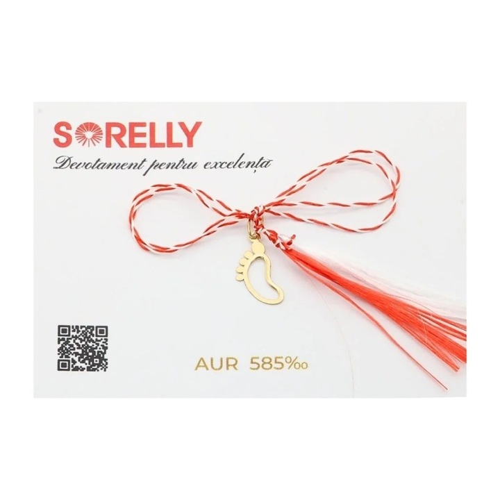 Martisor Pandantiv Aur 14k Picioruse