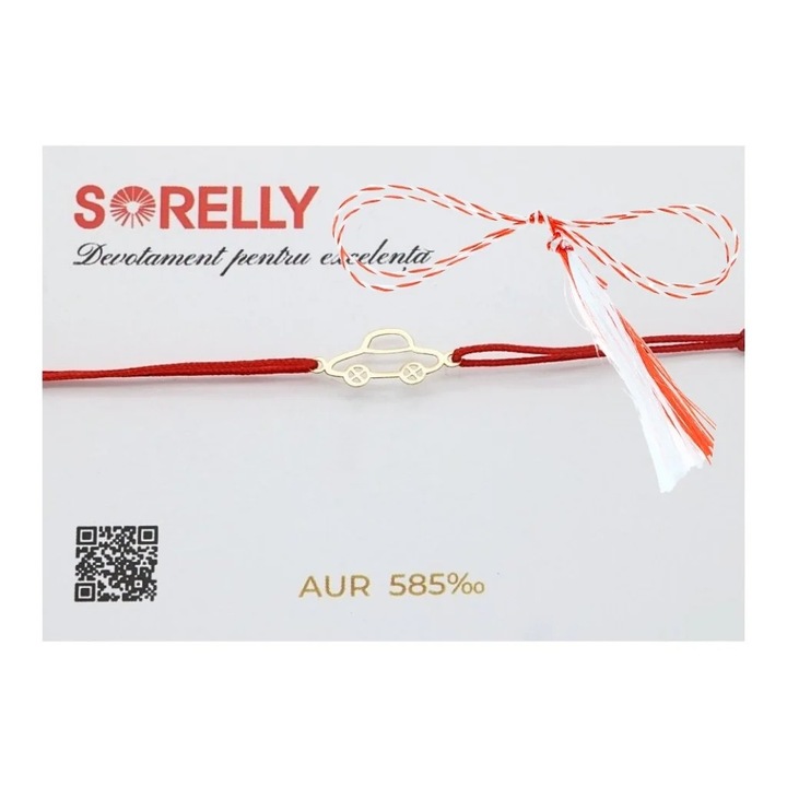 Martisor Bratara Aur 14k Snur Masinuta