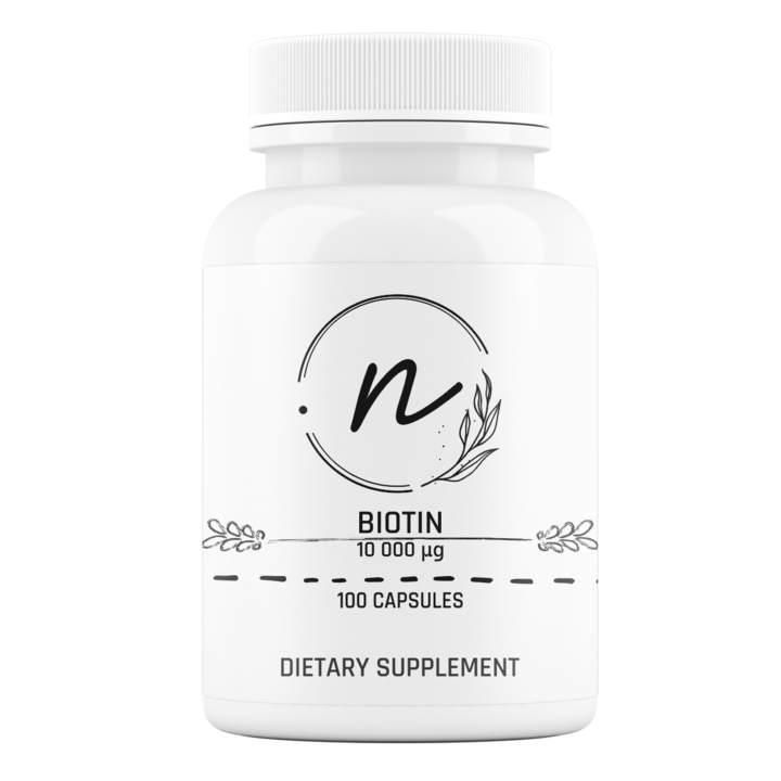 Biotin 10000 mcg, NaturePRO, 100 kapszula, mesterséges adalékanyagok nélkül