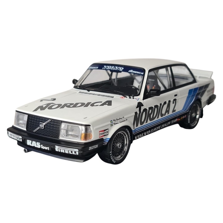 Ixo Models autómodell, Volvo 240 Trubo, ETCC Rally győztes 1986, méretarány 1:18, 25 cm