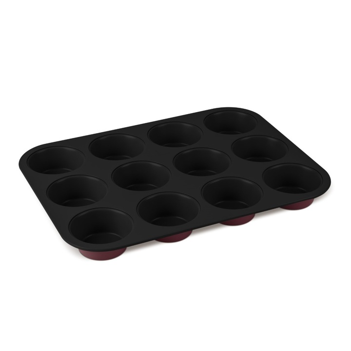 Tava 12 briose/muffins Leonardo Berlinger Haus BH 7945, visiniu mat