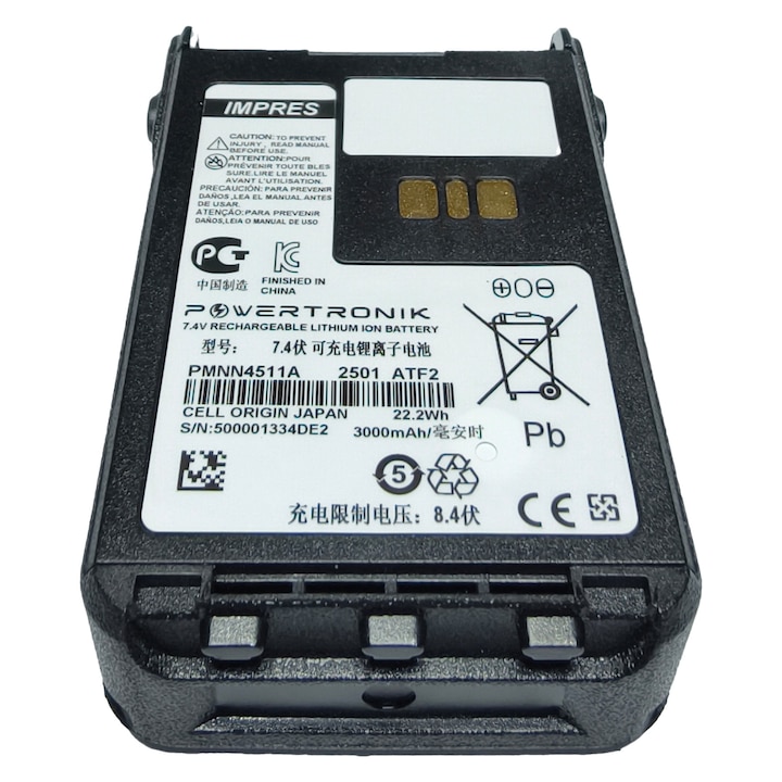 Acumulator Powertronik statie radio Motorola DP3441 DP3441e DP3661E XiR E8600 XiR E8608 XiR E8608i XiR E8628i XiR E8668 XiR P8600 PMNN4511A 3000 mAh