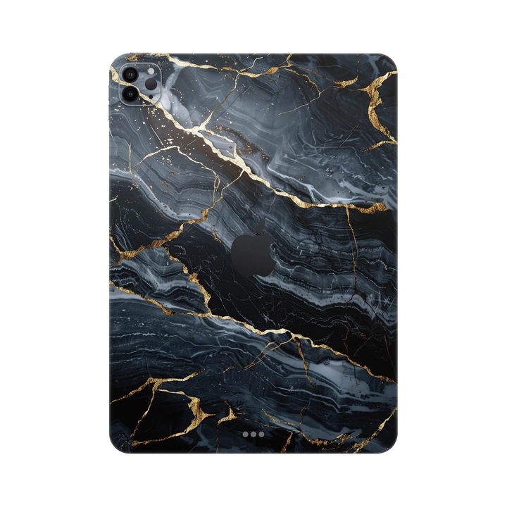 Folie de protectie pentru iPad Pro 11" (3rd Gen), Colectia Signature, Skin Spate cu laterale unite, Gilded Abyss