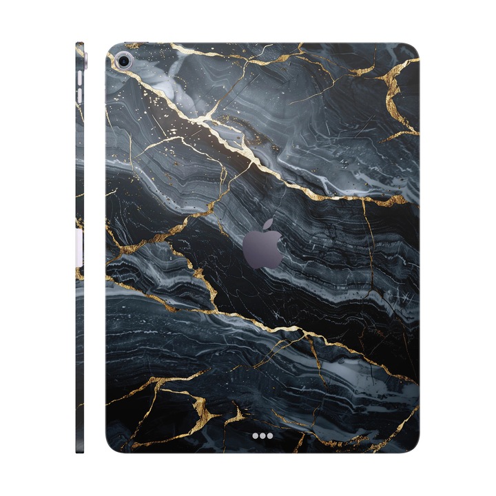 Folie de protectie pentru iPad Air 13" (2024), Colectia Signature, Skin Spate cu laterale unite, Gilded Abyss