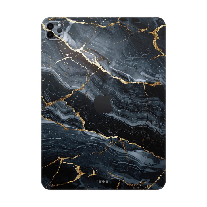Folie de protectie pentru iPad Pro 12.9" (4th Gen), Colectia Signature, Skin Spate cu laterale unite, Gilded Abyss